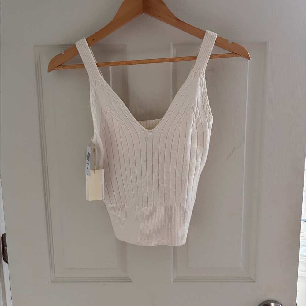 Wilfred knit crop tank